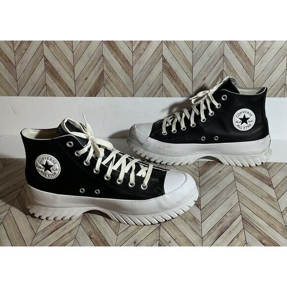 Converse Shoes - Converse Chuck Taylor All Star Lugged 2.0 Black Leather A00870C Sz 9.5 M 11.5 W